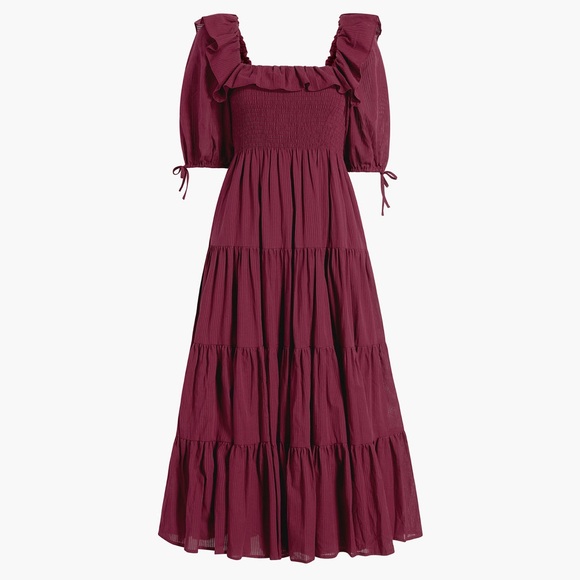 Corinne Dress Fall Capsule Limited Edition size XS Burgundy - Picture 6 of 13
